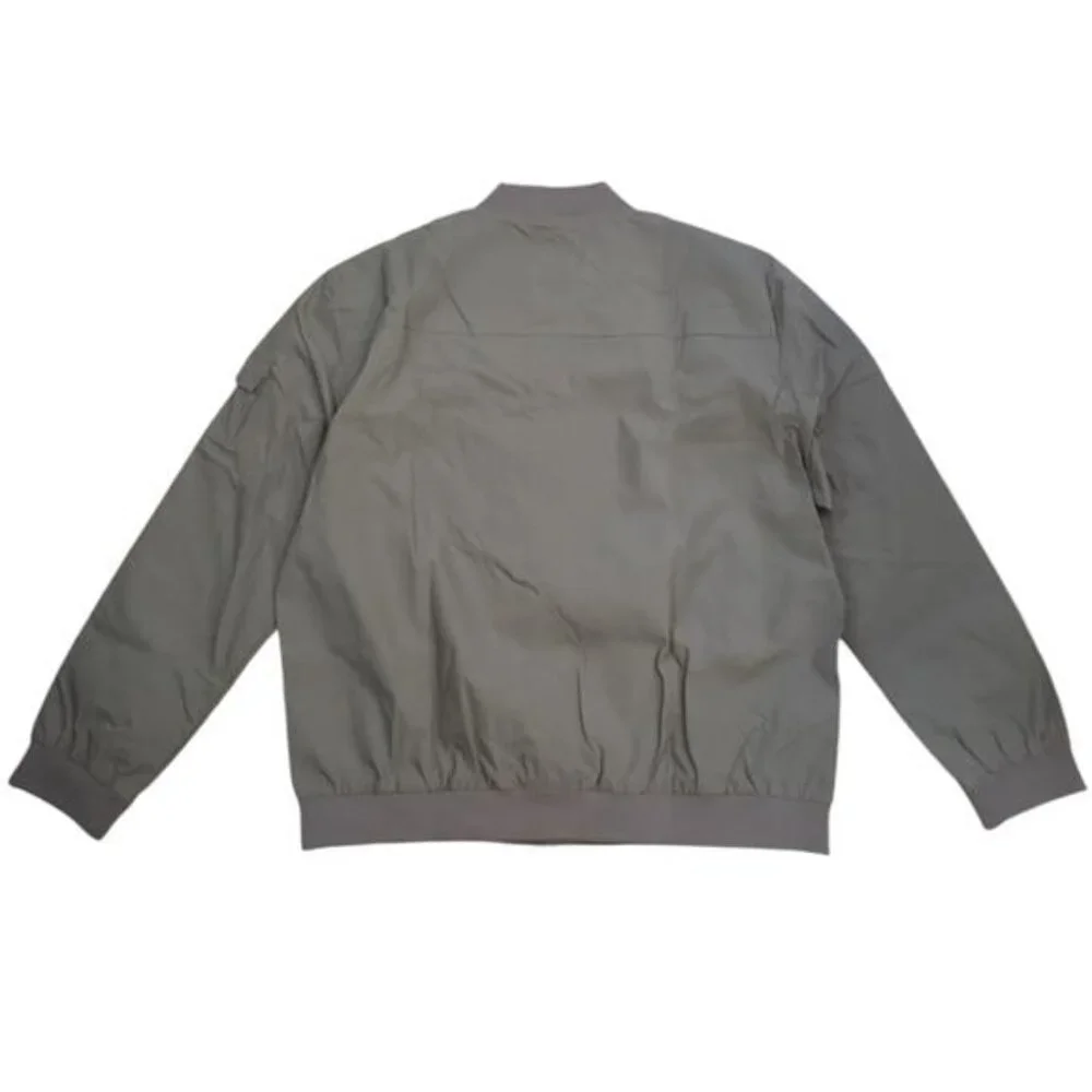 NEW Rdruko Men's Lightweight Windbreaker Jacket Dark Grey XXL